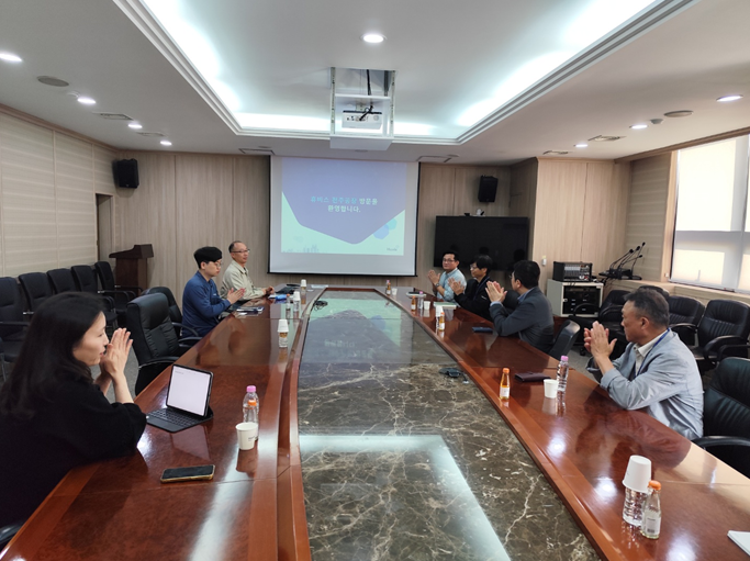 기능성 섬유 개발용 용융방사기 구축 현장 견학
